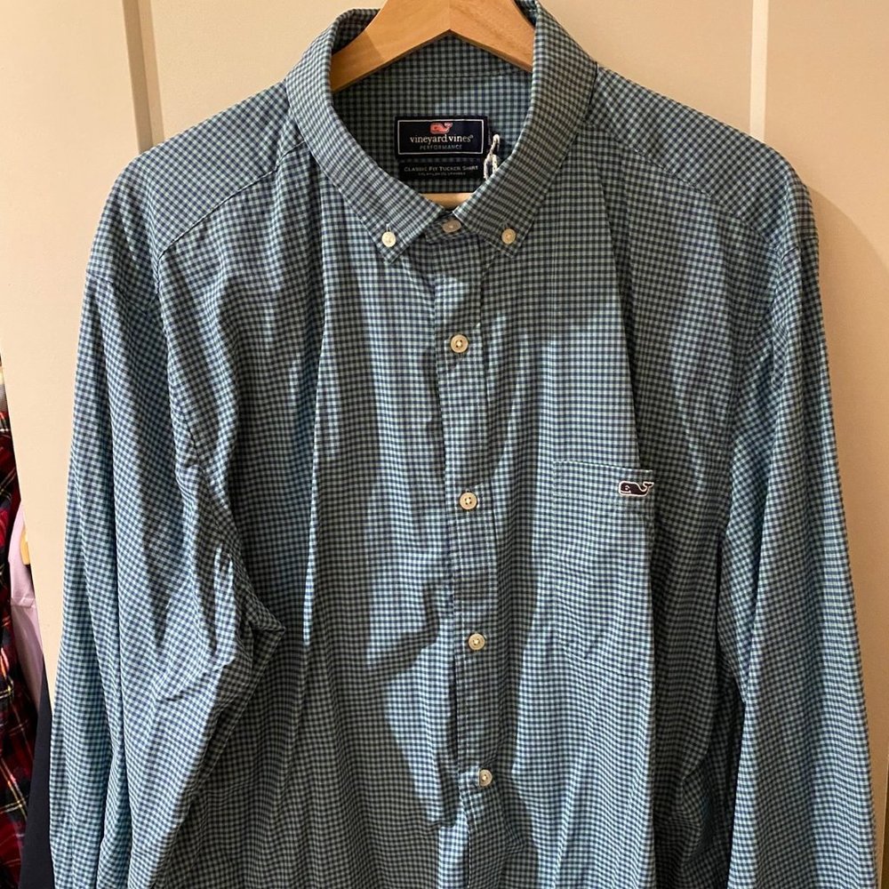 NWT Vineyard Vines Performance Classic Fit Tucker Shirt size XL